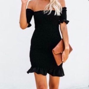 Dee Elle Ruched mini dress in navy